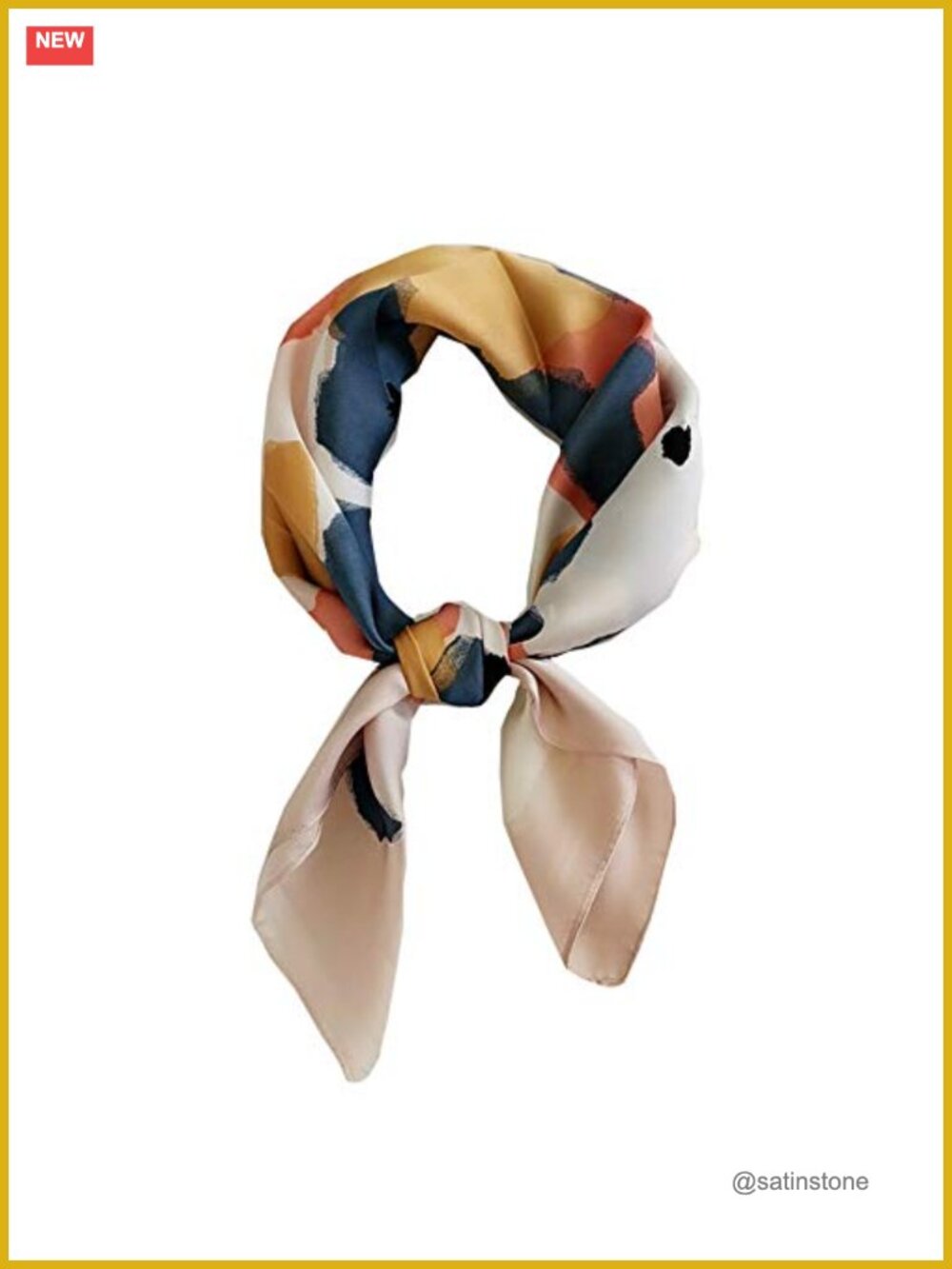 Satin Silk Feel Square Scarf Women Head Wrap Neck Scarf 27.5x27.5
